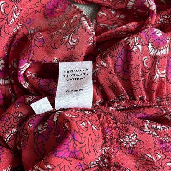 Ulla Johnson 100% Cecile Silk Blouse Size 2 - Picture 9 of 10